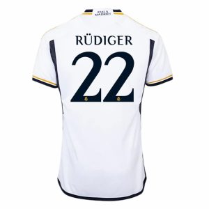Camisola Real Madrid Antonio Rüdiger 22 1º Equipamento 2023-24